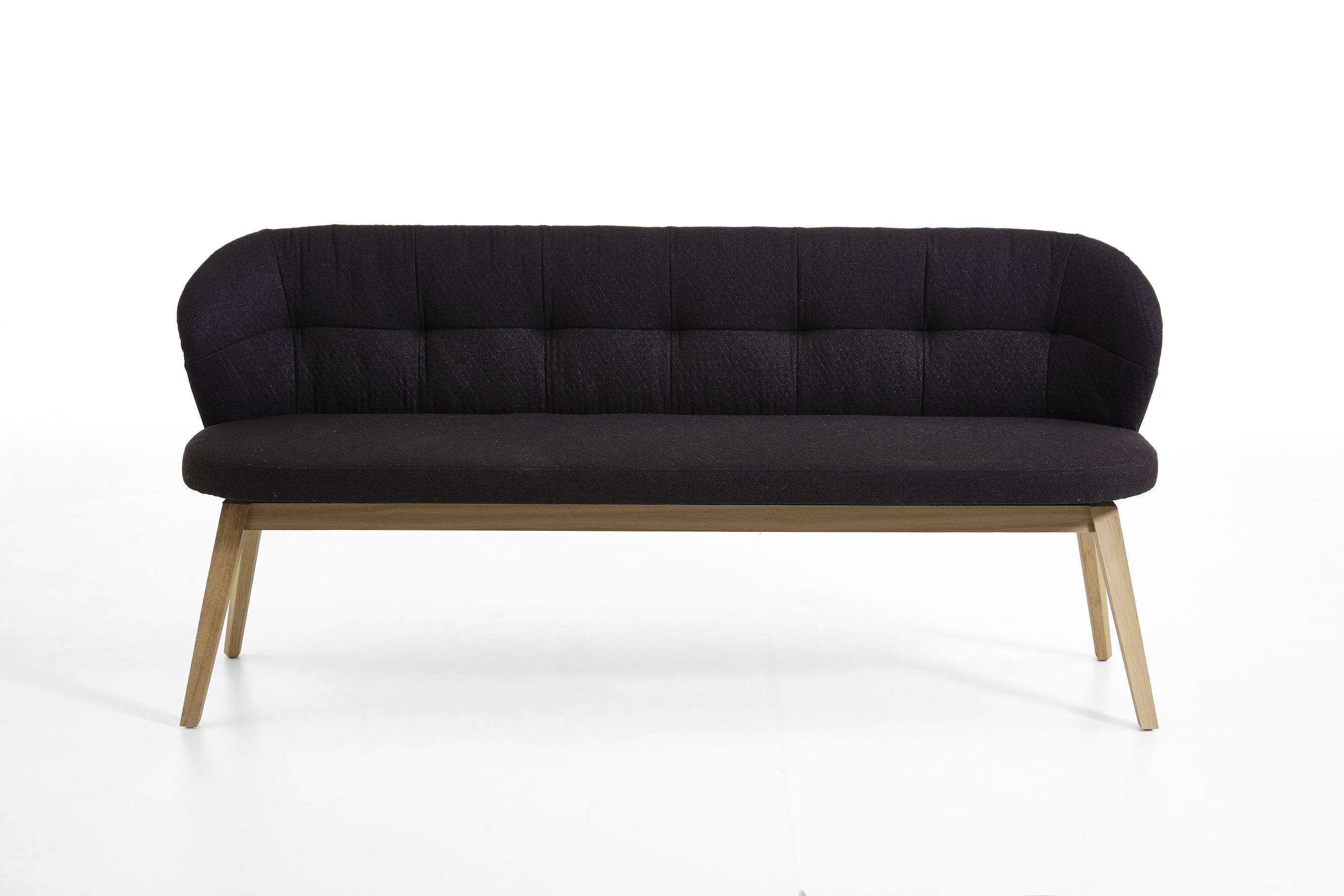 Sitzbank ROMY 0829 in Kerneiche Natur in Leder 12 braun